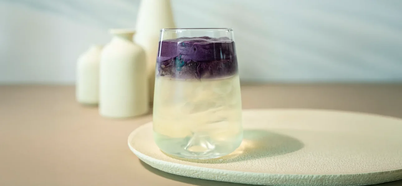 Ube Matcha Latte by Ronnefeldt