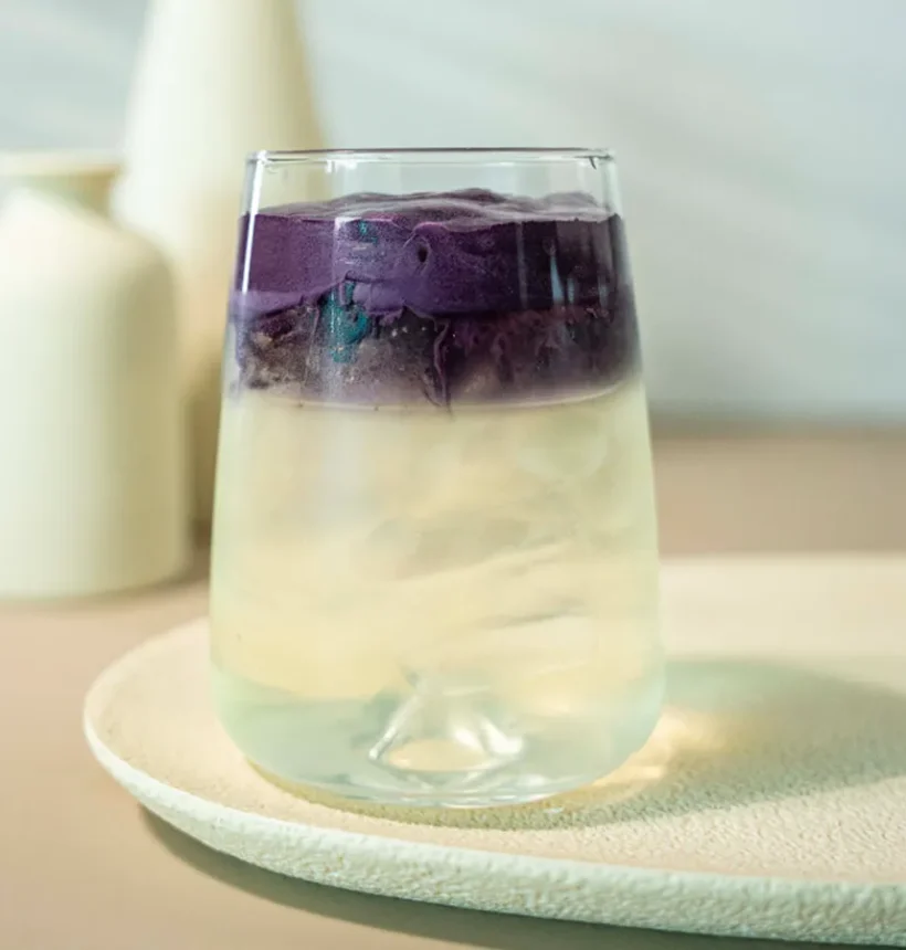 Ube Matcha Latte by Ronnefeldt
